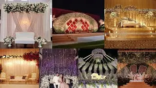 #Wedding and #reception background #stage decorating ideas #event decoration