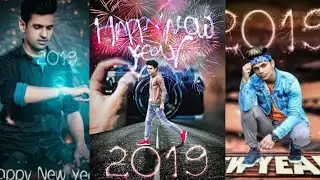 🎉Happy New Year 2019 Photo Editing tutorial in picsart | picsart manipulation 🔥#29