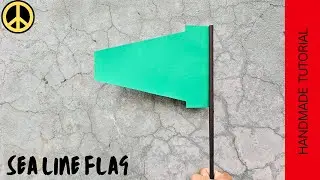 SEA LINE FLAG | easy paper flag | Flag Paper
