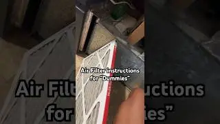 Air filter Instructions for &ldquo;Dummies &ldquo; #airfilter #hvac #furnace