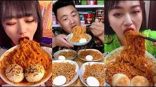 MUKBANG - Chinese Noodles Fast Eating Challenge