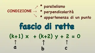 FASCIO DI RETTE| STUDIO del PARAMETRO | spiegazione