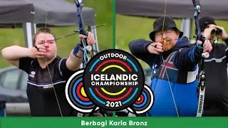 Au&eth;unn VS Haraldur - Barebow Men Bronze Icelandic Outdoor Championship 2021