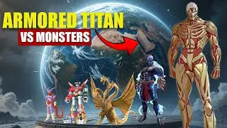 Armored Titan vs Giant Monsters | 3D Monsters Size Comparison 2025