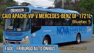 ✅️[ Nova Friburgo-RJ - Rodoviária Sul X Centro ] Caio Apache Vip IV Mercedes-Benz OF-1721L Bluetec 5