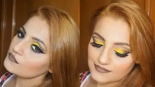 Double Cut Crease Makeup Tutorial | Full Face Glam Look | Colourful & Exotic Eyes