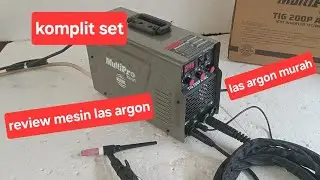 review mesin las argon // tig argon welding with pulse 450w
