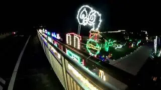 Old Seven Mile Bridge Pigeon Key Christmas Lights Display 12 20 25