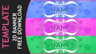 Photoshop - FREE Cool 2D Banner #Template