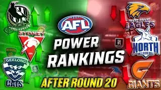 Ranking AFL Teams After Round 20 | Power Rankings 2022