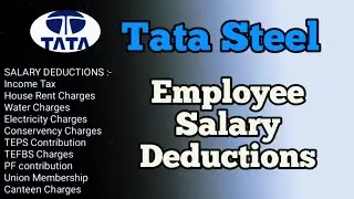 Tata Steel Employee Salary deduction|Net salary of tata steel employee|TA JET AET GROSS SALARY