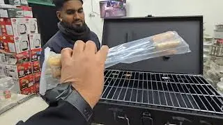Enjoy barbeque this winter with our Mini grill !!Portable BBQ grill available at our store @SurajSto