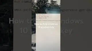 How to find windows 10 product key