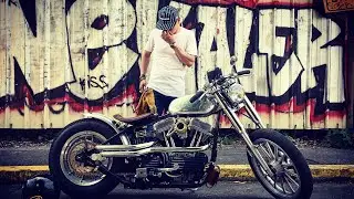 Présentation de Thérèse ! Harley Davidson sportster rigide iron 883 to 1200 potato sound
