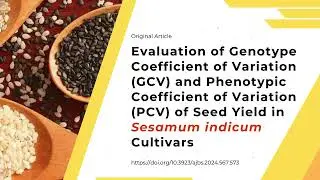 Phenotypic Coefficient of Variation (PCV) of Seed Yield in Sesamum indicum Cultivars