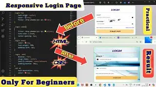 login page for beginners html css only