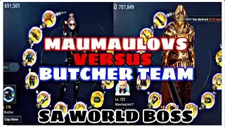 MAUMAULOVS PT VS 77 BUTCHER PT / ВОЙНА С МИРОВЫМ БОССОМ (ВОИН СТАНОВИТСЯ МЯГКИМ?) - MIR4