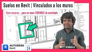 SUELOS en REVIT ✅ VINCULADOS al n&uacute;cleo de los MUROS y sin errores de modelado