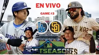 PADRES DE SAN DIEGO VS ANGELES DODGERS / POSTEMPORADA GAME 3 / MLB EN VIVO