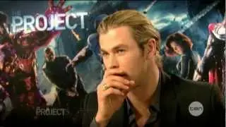 Chris Hemsworth interview on The Project - The Avengers (2012)