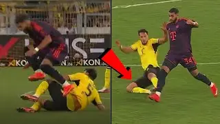 🟥Rami Bensebaini CRAZY RED CARD vs Bayern Munich | Ismael Saibari vs Rami Bensebaini