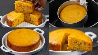 MANGO CUSTARD CAKE RECIPE | EGGLESS CUSTARD CAKE RECIPE | EASY MANGO CAKE | WITHOUT OVEN | N'Oven