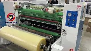 FR 210N BOPP Tape Slitter Rewinder with Servo Type Paper Core Loading Machine