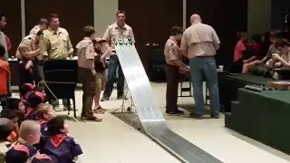 Logan Cub Scout Pinewood Derby Tiger Den 3 Heat 1