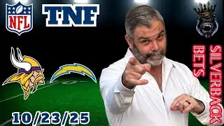 Thursday Night Football Vikings vs Chargers Prediction 10/23/25 | FREE NFL Bets, and Player Props