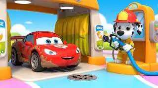 Super Car Wash Adventure! 🧼 Fun with Nila, Nihad & a Firefighter Pup! #Learn-Pop #kids
