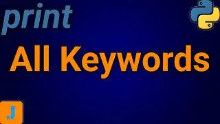 How To Print All Keywords In Python