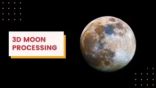 3D / HDR Moon Processing | How to make 3D Moon in Photoshop | ryanxbraxton