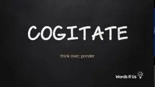 How to Pronounce COGITATE in American English