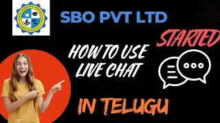 SBO PVT LTD: LIVE CHAT HOW TO USE FULL EXPLANATION IN TELUGU #sbopvtltd #sbotop #live #livechat