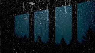 Peaceful Rainstorm with Gentle Thunder BLACK SCREEN | Sleep Relaxation Dark Screen Audio