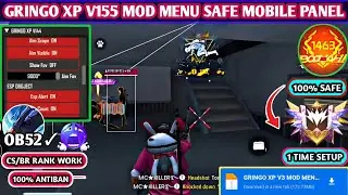 GRINGO XP V140😱OB52 100% WORKING🗿FF HACK | FREE FIRE MOD MENU | GRINGO XP HACK | FF HACK👆