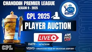 🛑: LIVE NOW 🛑:🏆 PLAYER AUCTION || CHANDDIH PREMIER LEAGUE S-9 2025