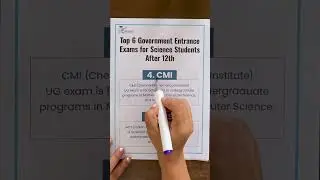 🎯 Top 6 Government Entrance Exams for Science Students After 12th!