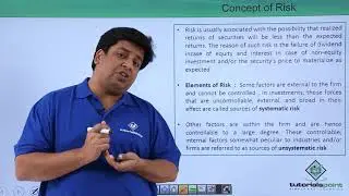 Analysis of Investment - Concept of Risk