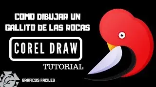 CorelDraw | GALLITO DE LAS ROCAS | DIBUJO FACIL | Speed Art