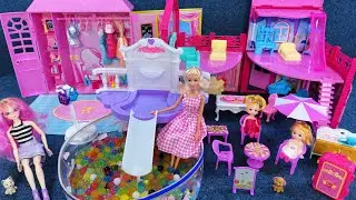 14 Minutes Satisfying with Unboxing Barbie Princess Magic House and Pool Play Set ASMR｜Review Toys