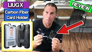 LIUGX Carbon Fiber Card Holder