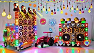 Mini Dj Truck Loading At-New Home / Dj toy kese banaye cardboard me Dj science project dj box