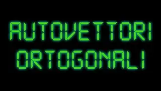 Autovettori Ortogonali in Matrici Simmetriche