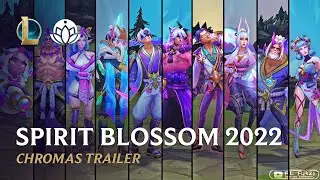 Spirit Blossom 2022 Sett, Aphelios, Evelynn, Darius, Yi, etc | Chromas Trailer - League of Legends
