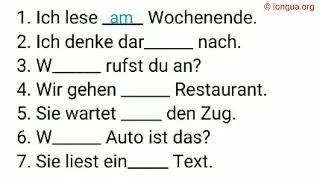 Grammatik Mix, Präpositionen, Pronomen, mir, mich, dir, dich, ihn, ihm, auf, über, unter, zu, vor