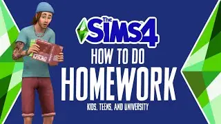 Как выполнять домашнее задание в The Sims 4 📚 | Начальная школа, старшая школа и университет 🏫