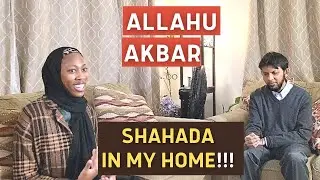 I feel so BLESSED - She CONVERTED to Islam in my home - Amazing Shahada!