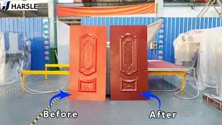 Steel Door Hot Transfer Printing Machine, HARSLE Metal door production line