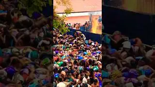 Lakhs of Sabarimala Ayyappa Devotees Pilgrimage Crowd Today #trending #god #thelastcholas #shorts